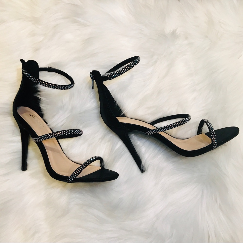 Black Rhinestone Heels - Picture 5 of 5